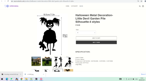 Halloween Little Sinister Garden Pile Silhouette - Image 9