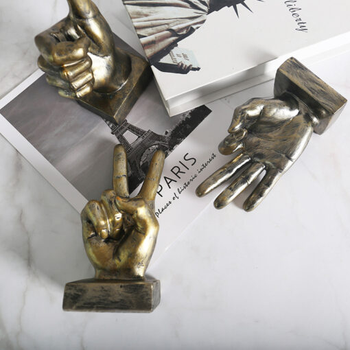 Artistic Hand Gesture Desktop Statue - Image 13