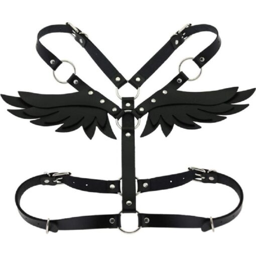 PU Leather Adjustable Chest Angel Wings - Image 13