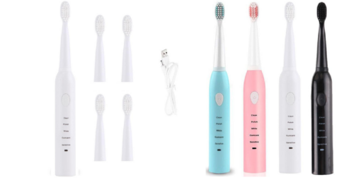 USB Rechargeable 5 Series Sonic Electric Toothbrush with Replacement 3 Head - Image 14