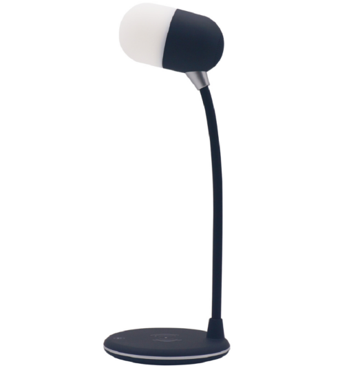 3 in 1 Desk Lamp USB Wireless Charger Bluetooth Speaker - - Image 3