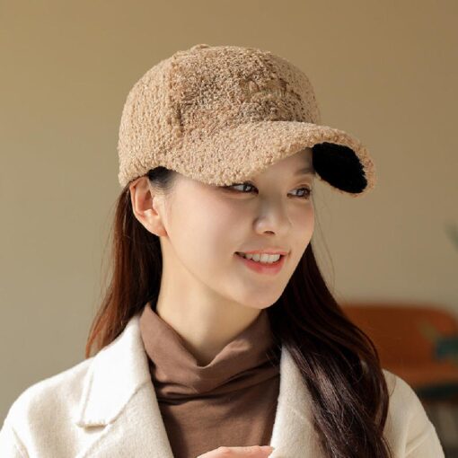 Plush Outdoor Warm Sports Fashionable Cap - Image 11