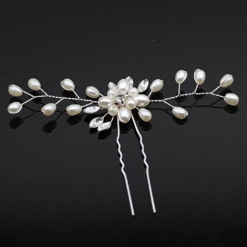 Extra Long Pearl and Crystal Beads Hair Accessories Set - Image 10