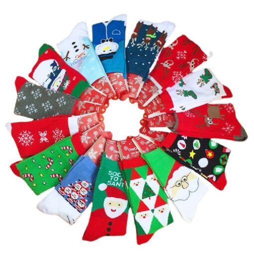 1 or 15 Paris Christmas Funny Novelty Colorful Socks - Image 15