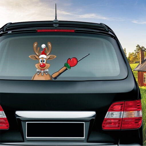 Removable Christmas Car Rear Wiper Sticker - - Image 21