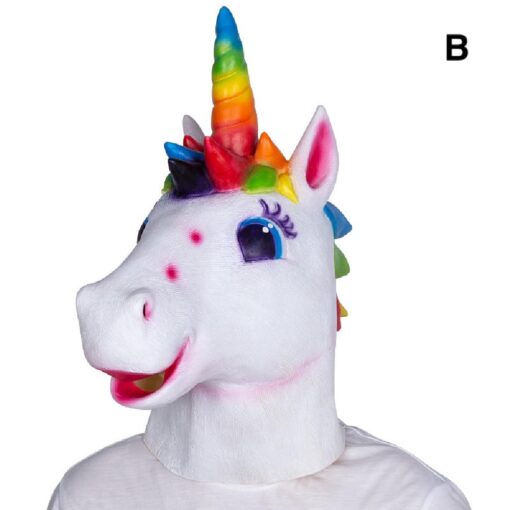 Halloween Party Cosplay Horse Mask - Image 8