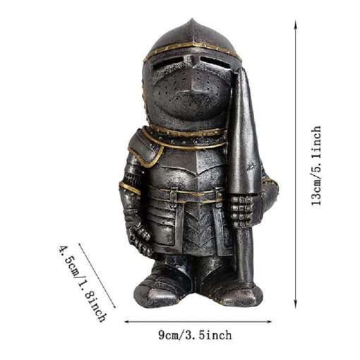 Standing Middle Ages Knight Statue Yard Decoration - Image 7