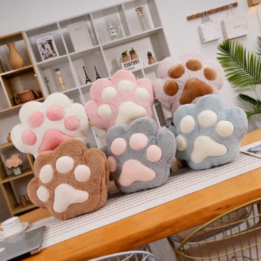 3 in 1 Blanket Cat's Paw Hand Warmer Plush Pillow - Image 4