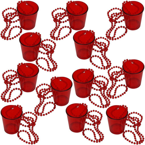 12 Pieces Shot Glass on Beaded Necklaces - Image 9