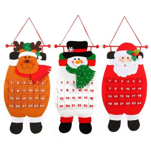 Christmas Advent Hanging Calendar with 24 Pockets - Image 7