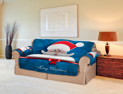 3D Digital Printed Christmas Sofa Cover - Image 5