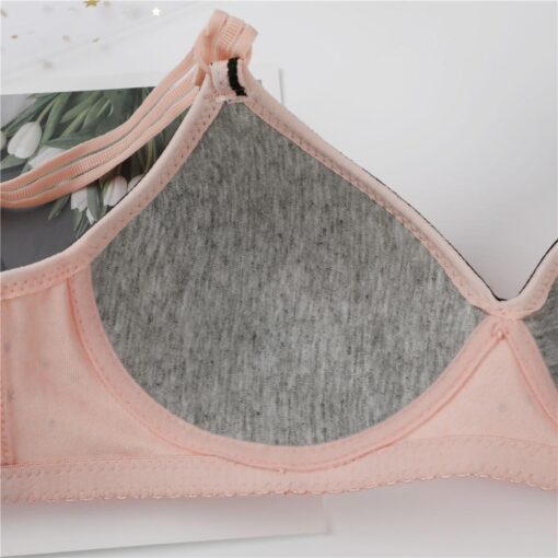 Breathable Adjustment Gathered Thin Cute Bra - Image 10