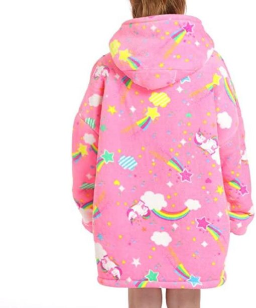 Kids Oversized Fluffy Hoodie Blanket - Image 25