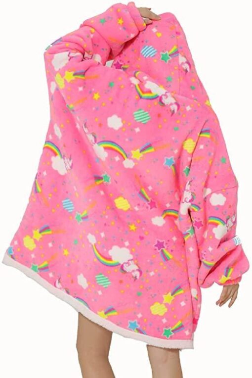 Kids Oversized Fluffy Hoodie Blanket - Image 17