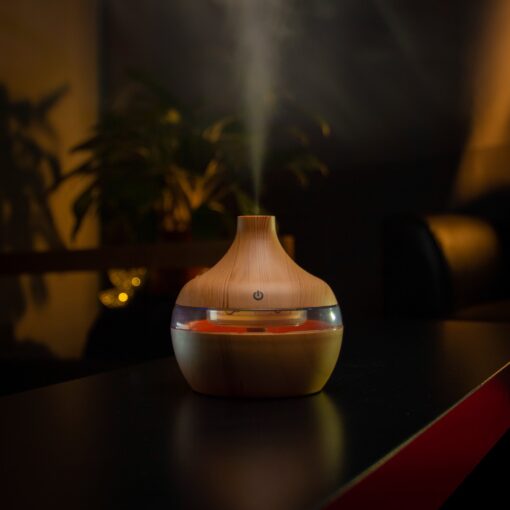 USB Electric Ultrasonic Aroma Humidifier With Optional Essential Oil Set - Image 12