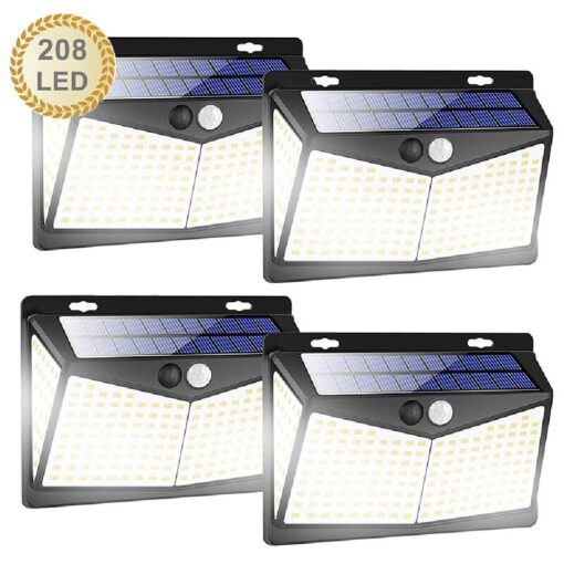 One, Two or Four 208 LEDs Solar Security Light - Image 4