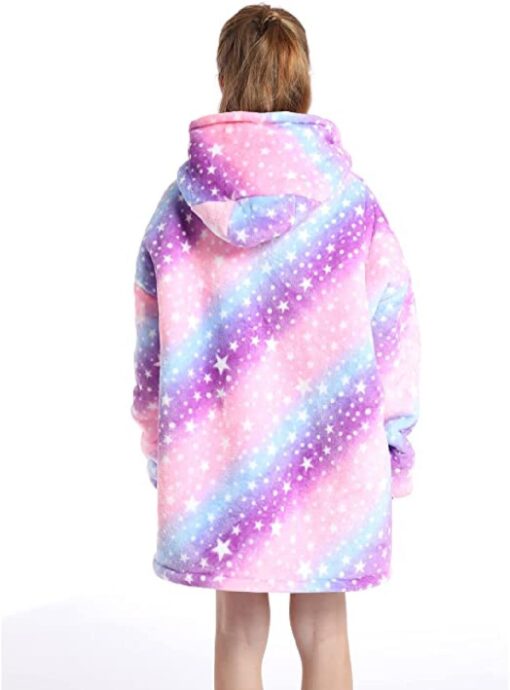 Kids Oversized Fluffy Hoodie Blanket - Image 13