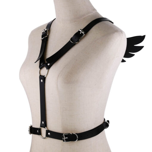 PU Leather Adjustable Chest Angel Wings - Image 8