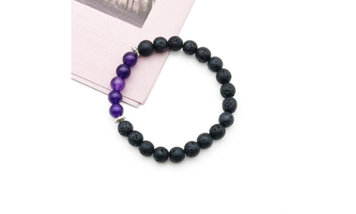 Chakra Meditating Lava Stone Bracelet - Image 4