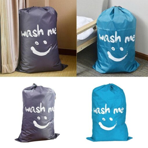 One, Two or Four Extra Large Wash me Smile Fabric Bag - Image 9