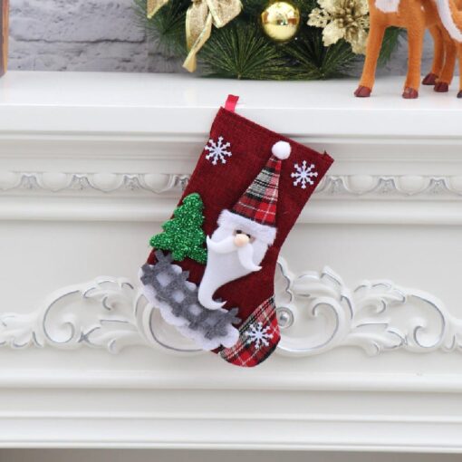 5 Styles 4pcs Christmas Stockings - Image 16