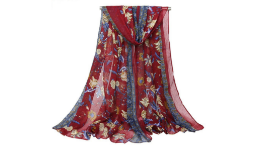 Fashion Flowers Print Women Wrap Scarf 2022-03-13 NL - Image 5