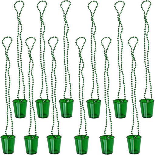 12 Pieces Shot Glass on Beaded Necklaces - Image 7