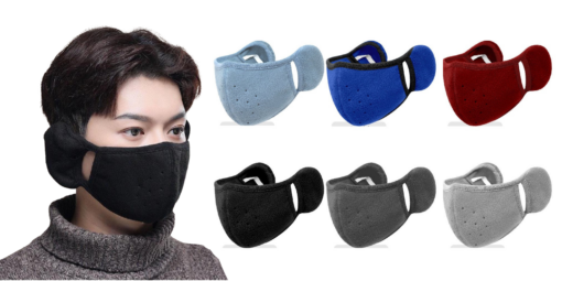 One or Two Windproof Breathable Mask with Warm Earmuff