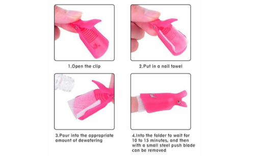 10pcs Plastic Nail Polish Remover Clips - Image 6