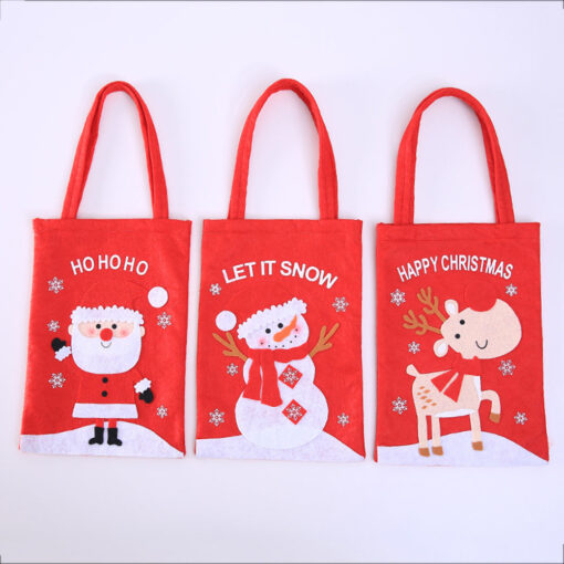 One or Three Christmas Non Woven Grocery Gift Bag - Image 5