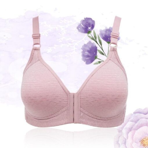 Comfortable Breathable Front Closure Push Up Bra - Image 19