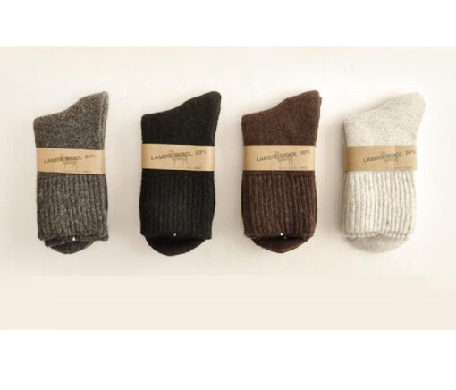 6 or 12 Pairs Soft Cozy Wool Socks for Men - Image 7