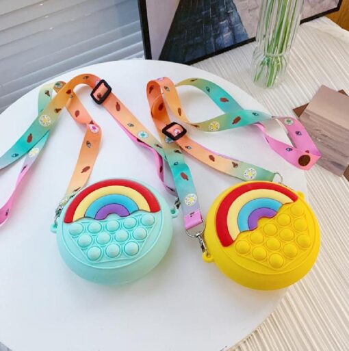 Rainbow Fidget Push Pop Bubble Shoulder Bag - Image 16