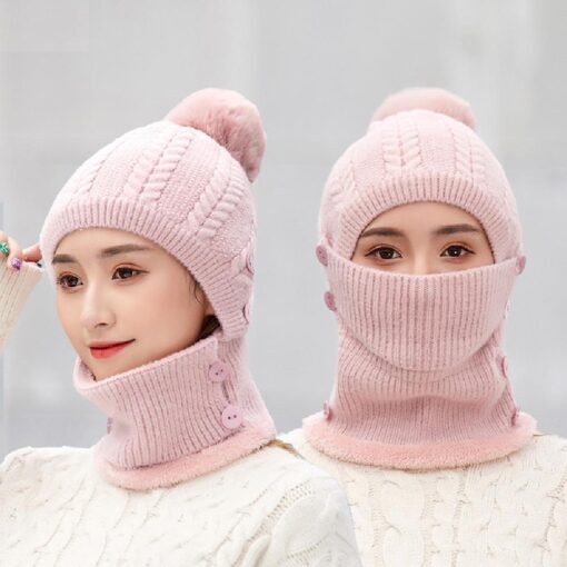 Winter Warm Knitted Cap＆Neck Warmer Sets - Image 10