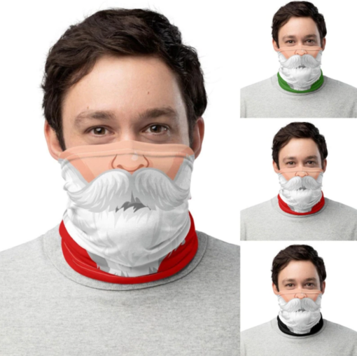 Christmas Neck Gaiter Face Mask Print - - Image 14