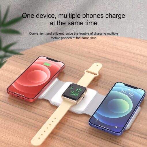 3 in 1 Magnetic Foldable Wireless Charging Station with vide