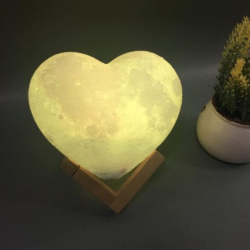 Love you to the moon and back Lamp 3D Touch Control Moon Lamp - Image 3