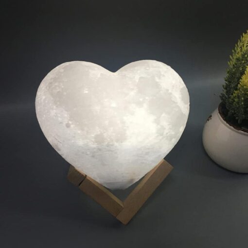 Love you to the moon and back Lamp 3D Touch Control Moon Lamp - Image 4