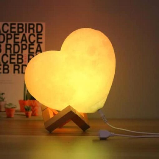 Love you to the moon and back Lamp 3D Touch Control Moon Lamp - Image 5