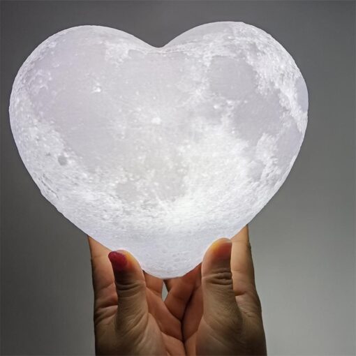 Love you to the moon and back Lamp 3D Touch Control Moon Lamp - Image 6