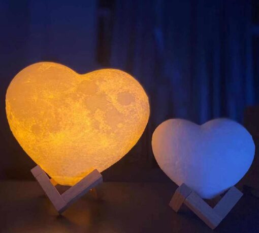 Love you to the moon and back Lamp 3D Touch Control Moon Lamp - Image 7