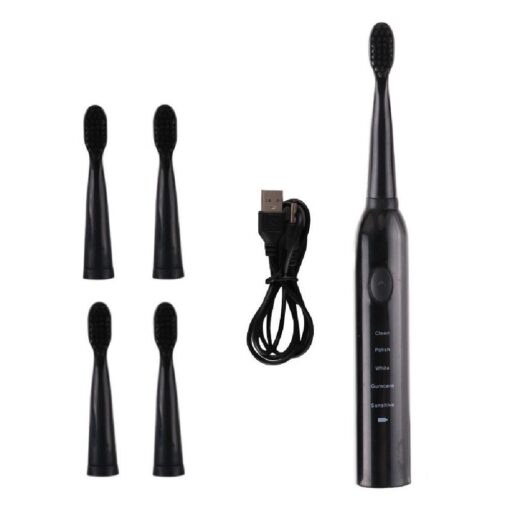 USB Rechargeable 5 Series Sonic Electric Toothbrush with Replacement 3 Head - Image 17