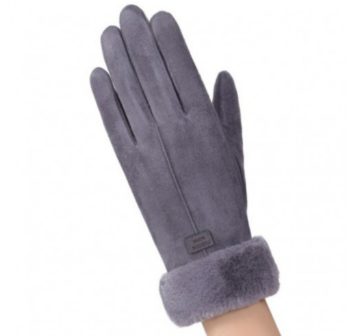 Fluffy Warm Scarf with optional Winter Gloves - Image 3