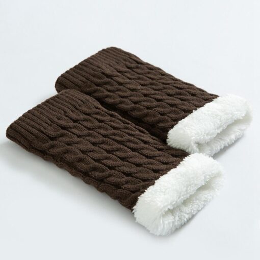 One or Two Pairs Women Knitted Leg Warmers Socks - Image 12