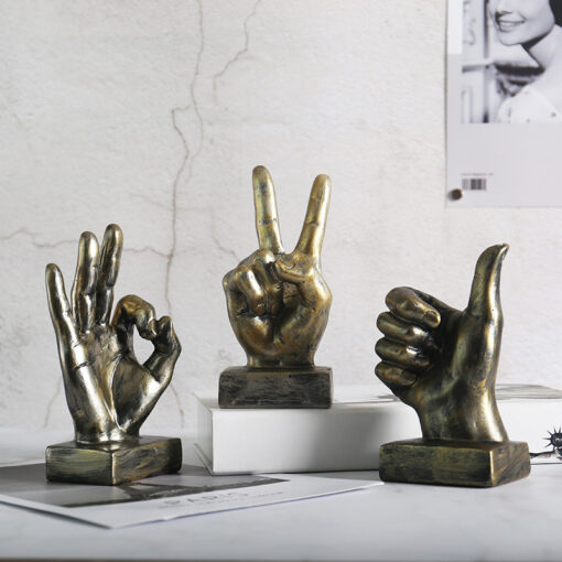 Artistic Hand Gesture Desktop Statue - Image 14