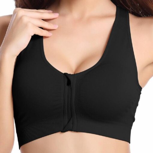 Women's Fitness Front Closure Push Up Bra - Image 18