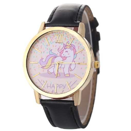 Unicorn Leather Strap Women Quartz Watches _ Untracked - Image 4