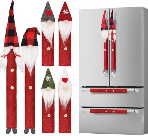 Set of Christmas Santa Designed Kitchen Appliance Handle Covers - Image 8