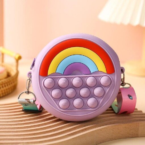 Rainbow Fidget Push Pop Bubble Shoulder Bag - Image 15