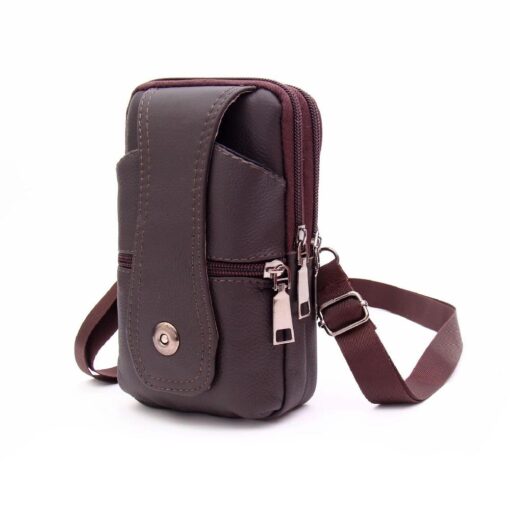 Fashion PU Leather Waist Multifunction Ba - Image 4